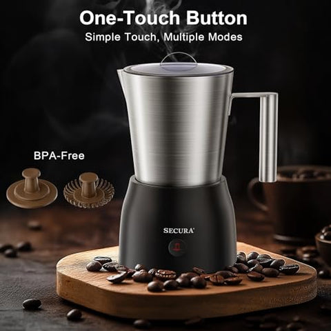 Secura frother hot chocolate function for café-style drinks
