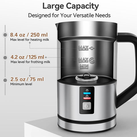 Secura milk frother cold foam for iced drinks