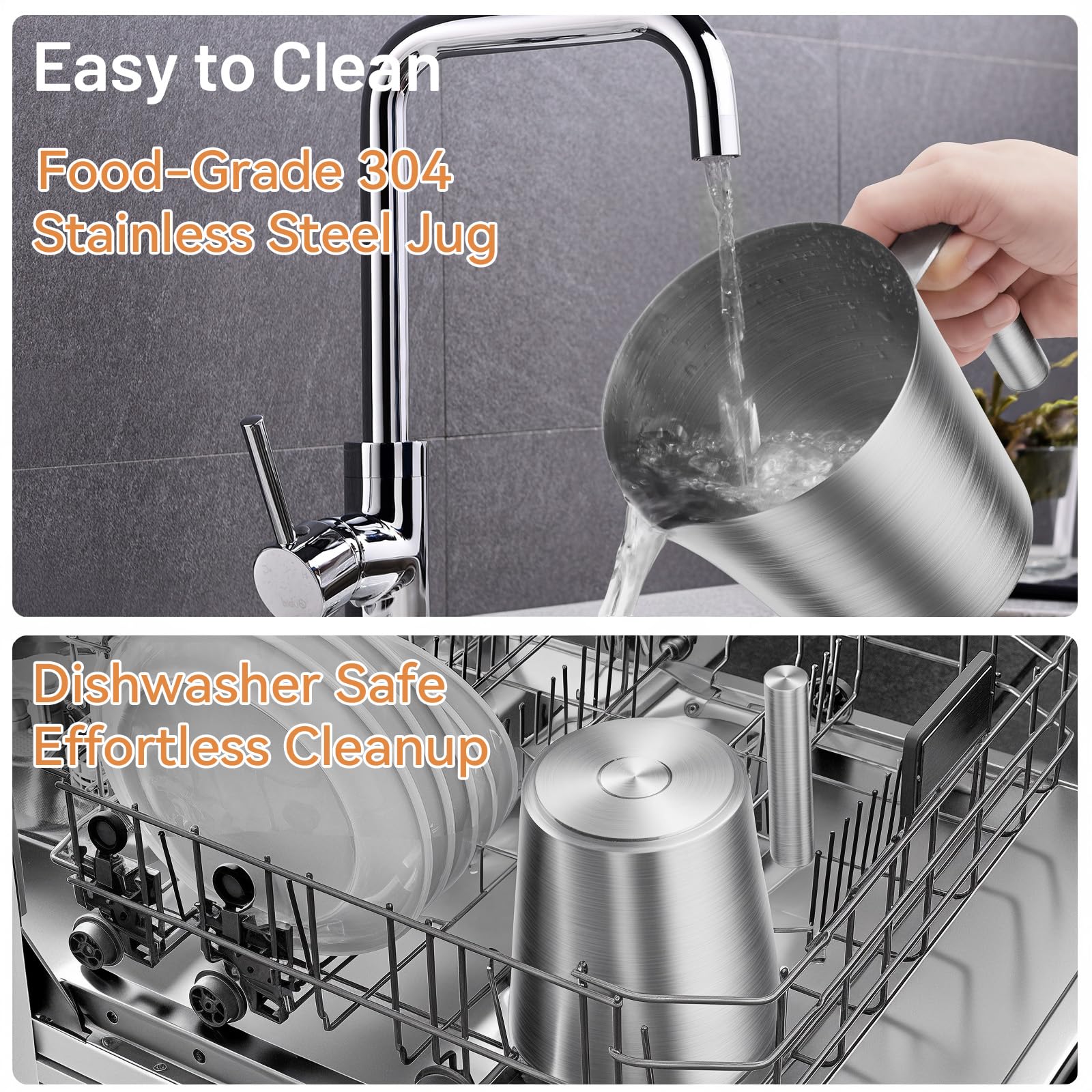 Secura stainless steel body for durable everyday use