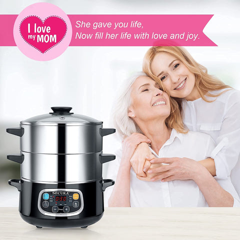 Secura steamer versatile for fish vegetables buns and dumplings