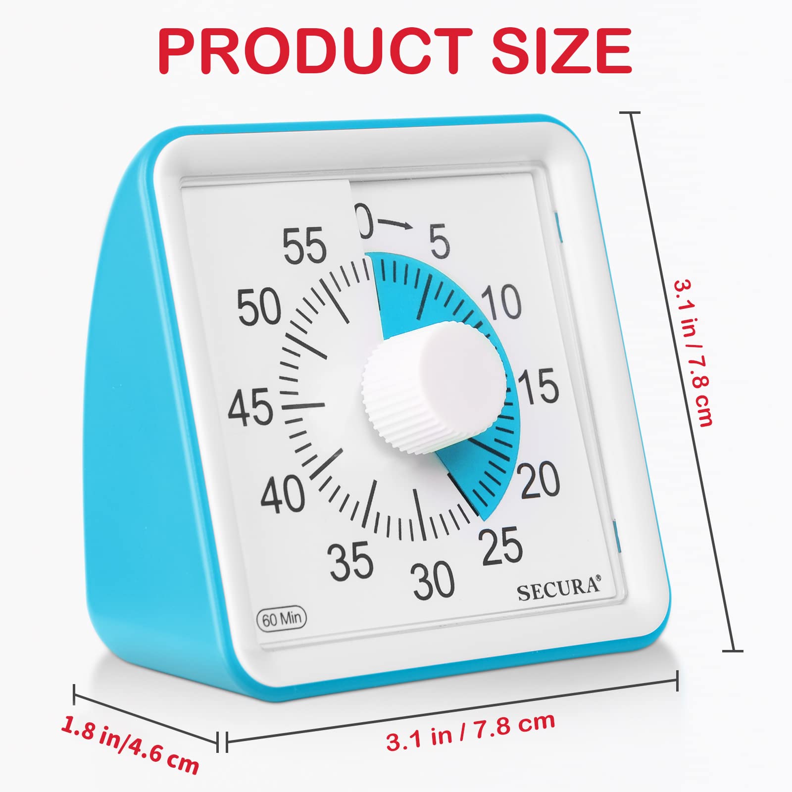 Secura blue timer in kitchen or study use for quick tasks