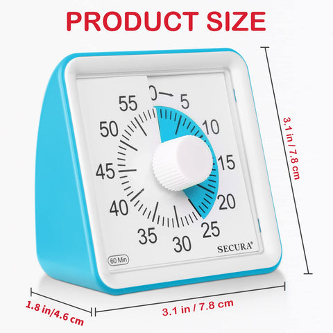 Secura blue timer in kitchen or study use for quick tasks