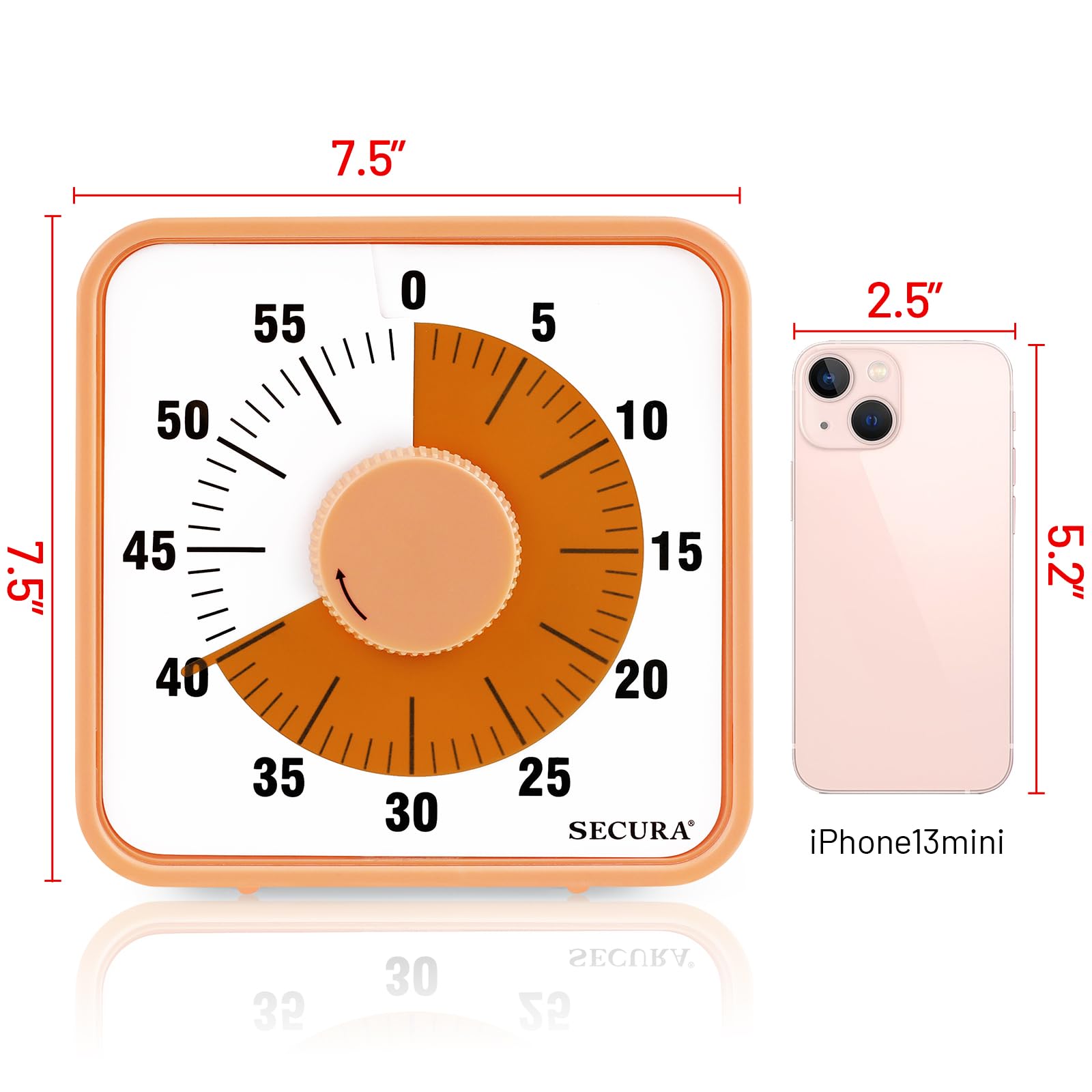 Secura timer aids routines and activities at home or in school.