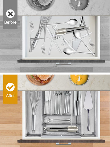 Sedegn anti-slip feet keep the organizer steady during daily use