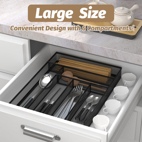 Sedegn kitchen drawer organization in mesh tray keeps cutlery neatly separated.