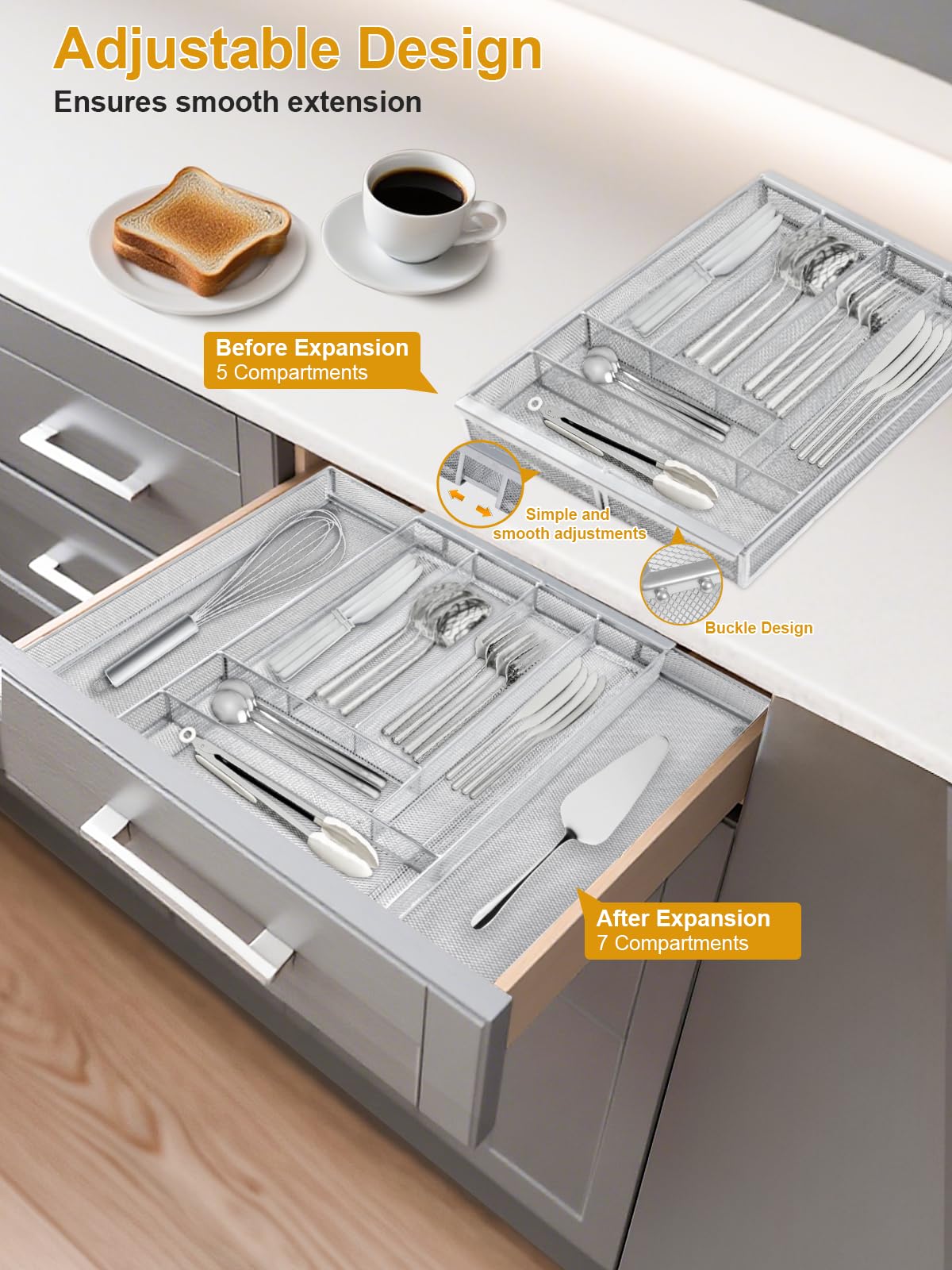 Sedegn multi-use organizer suitable for kitchen cosmetics and office storage