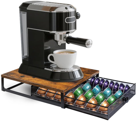 Sedegn Vertuo Pod Drawer top view highlights compact, space-saving design.