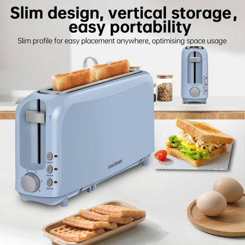 SEEDEEM long slot detail showing versatile toasting options