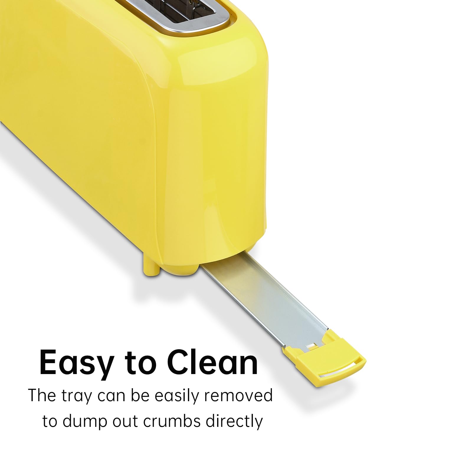 SEEDEEM yellow compact toaster on kitchen counter adds color and practicality