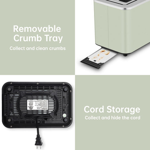 Seedeem Toaster defrost and reheat functions for flexible toasting
