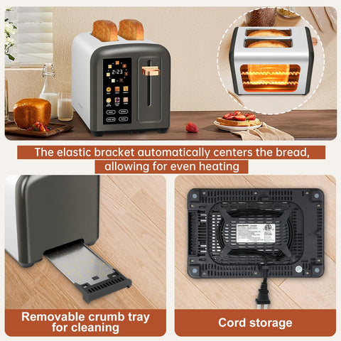 SEEDEEM toaster defrost and reheat functions handle frozen bread.