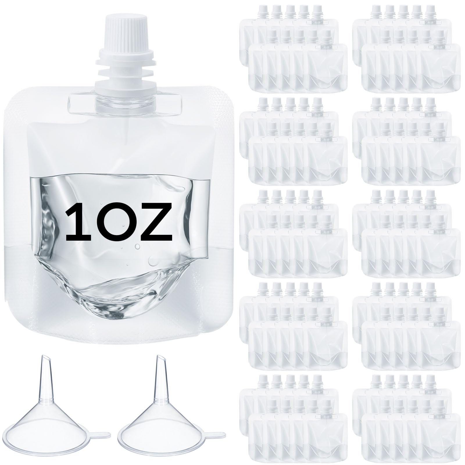 Seeloowy 100-pcs flasks bundle, front view, ideal for travel beverage storage