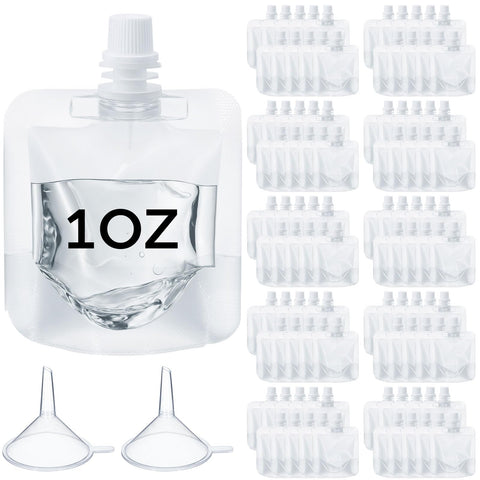 Seeloowy 100-pcs flasks bundle, front view, ideal for travel beverage storage
