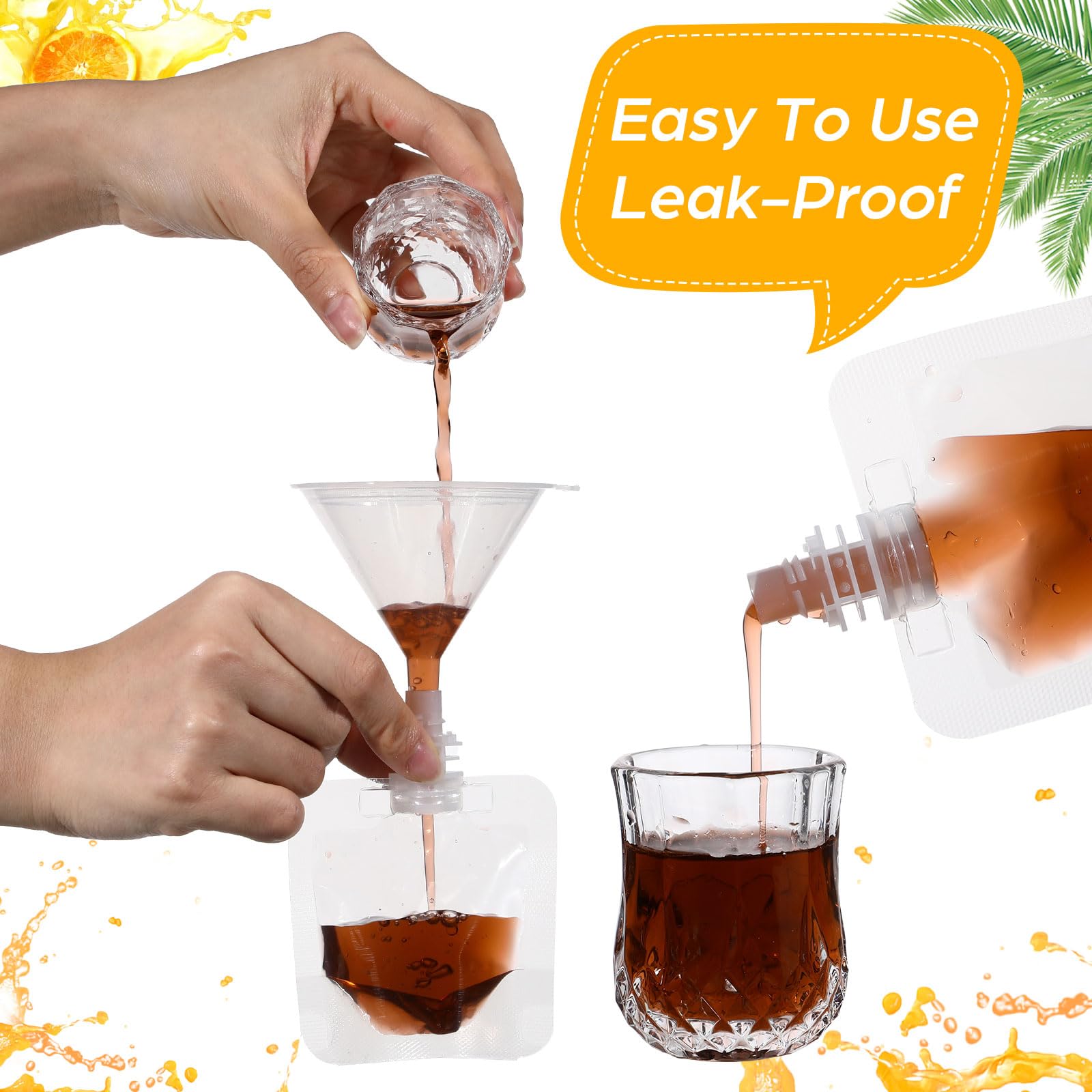 Seeloowy 30 ml juice bags inside pack, compact and portable