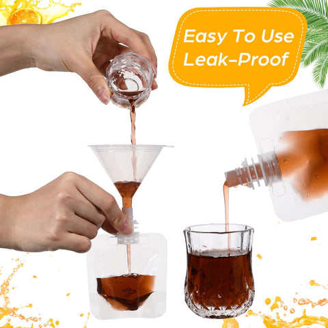 Seeloowy 30 ml juice bags inside pack, compact and portable