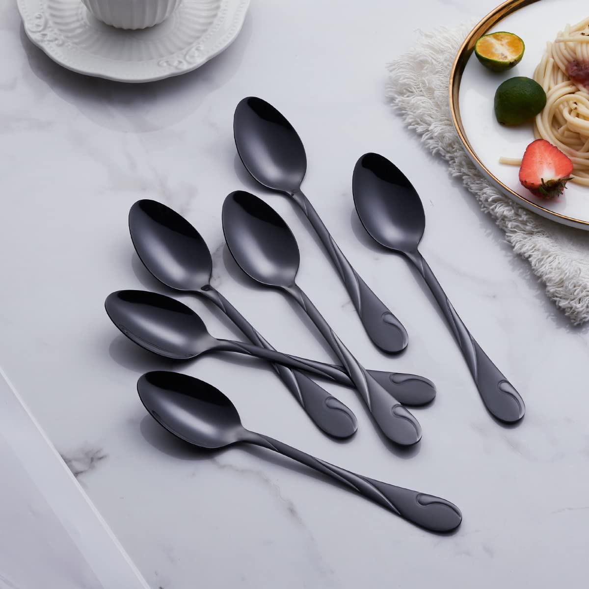 Balanced-weight Seeshine flatware designed for comfortable handling