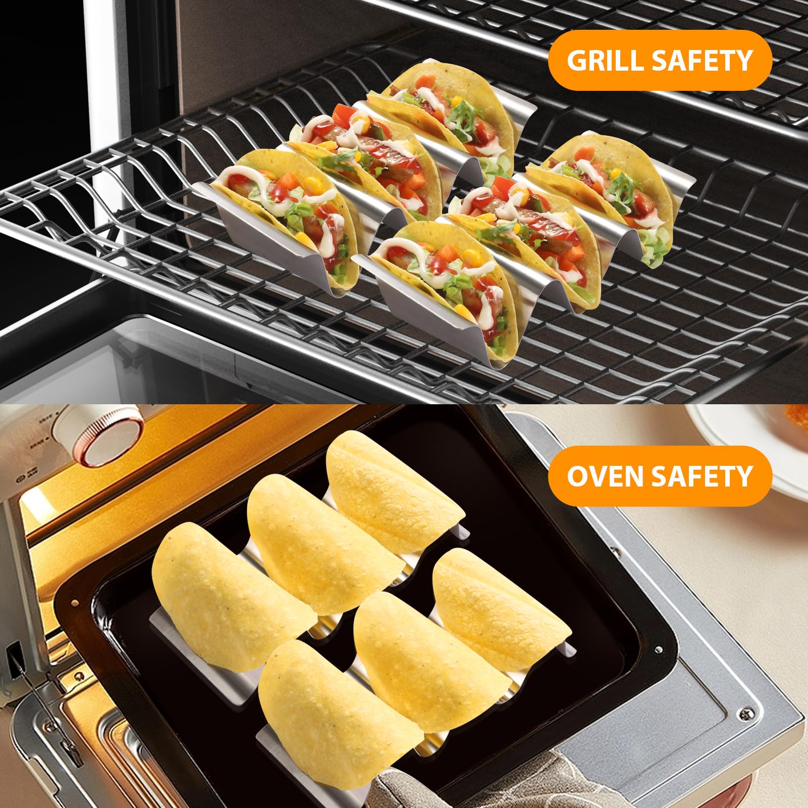 SeewtLice taco holder nesting design saves cabinet space