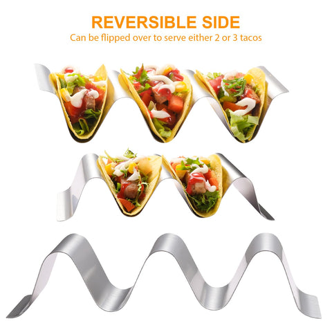SeewtLice taco holder with handles adds stability on the plate