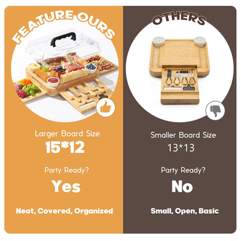 SEFILENCE arrangement featuring cheeses and meats on a spacious board