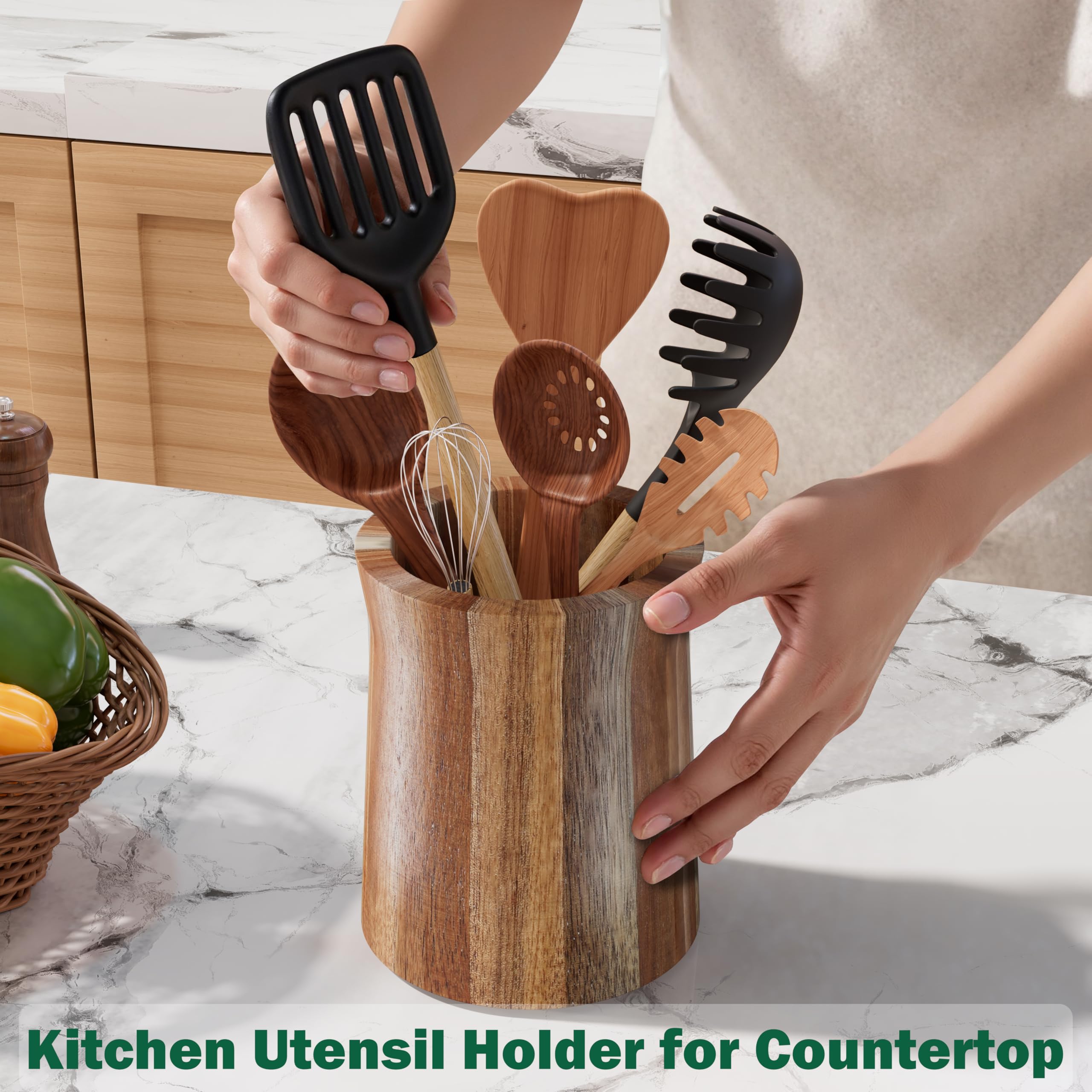 Segtenant easy-clean smooth surface keeps utensils tidy after cooking.