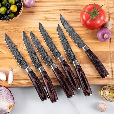 Seido Knives 8-inch chef knife used for versatile chopping and slicing