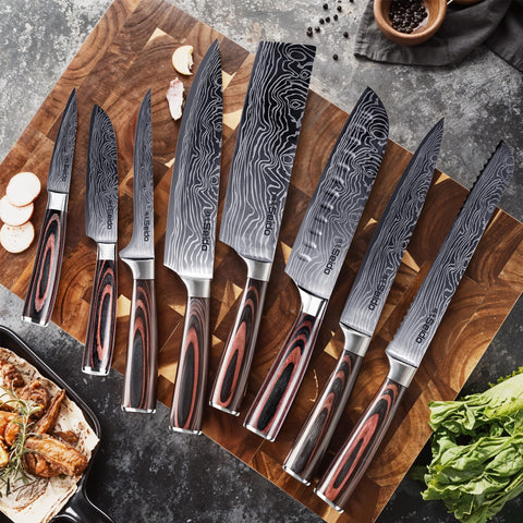 Seido Knives Santoku blade ready for precise, versatile slicing