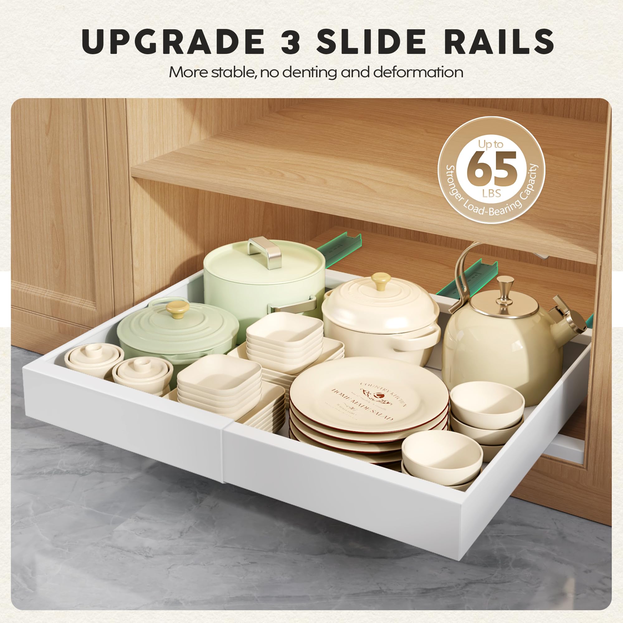 Seinloes adhesive-fixed installation enables quick, tool-free setup.