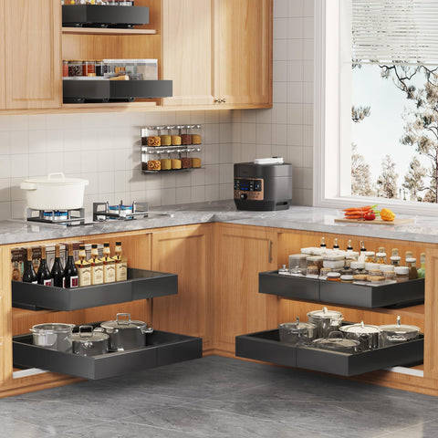 Seinloes raising pads for framed cabinets prevent door frame interference.