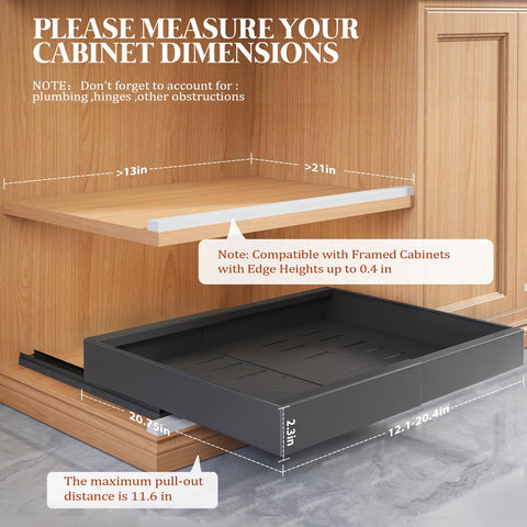 Seinloes raising pads universal fit for framed and frameless cabinets