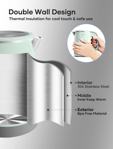 Sekaer stainless steel interior emphasizes durability and clean water quality