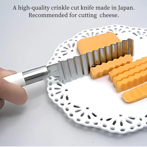 Seki Japan cheese knife crinkle-cut boiled egg slice for neat presentation