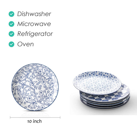 Selamica 10-inch plate back view showcases durable edges for everyday meals
