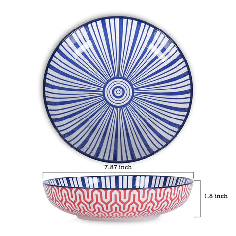 Selamica 8-inch wide shallow bowls perfect for leftovers and creative portions.
