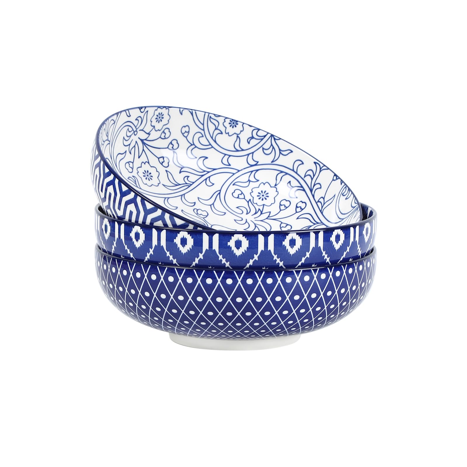 Selamica 9.5-inch serving bowl with wide mouth for easy tossing and serving.