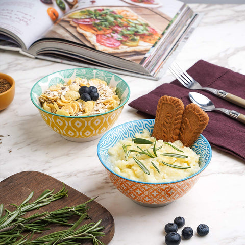 Selamica bowls are microwave and dishwasher safe for easy cleanup.