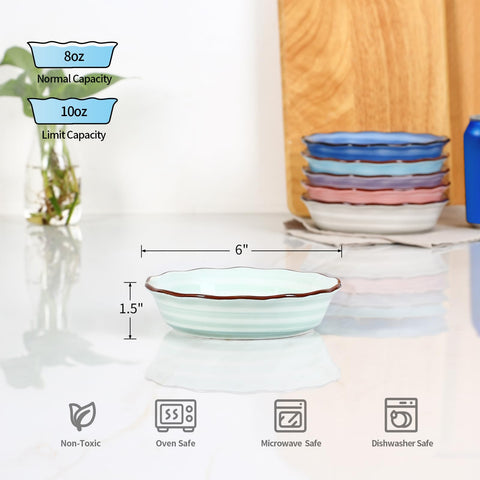 Selamica ceramic pie pans oven-safe and durable for baking