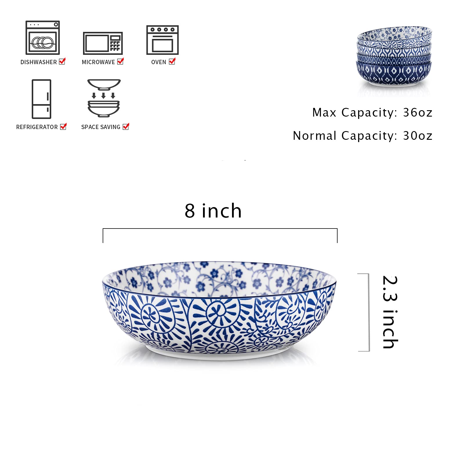 Selamica vintage blue glaze closeup, vibrant color elevates table presentation.