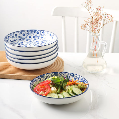 Selamica serving bowls set of 6, great for family dinners.