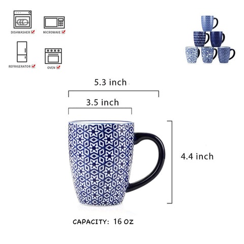 Selamica coffee mug with sturdy handle for a comfortable grip.