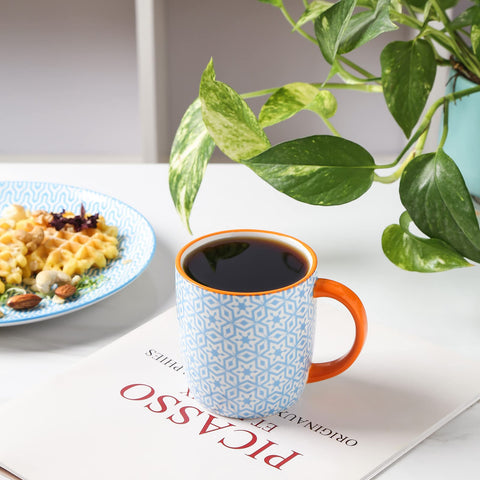 Selamica dishwasher and microwave safe mugs for easy cleanup.