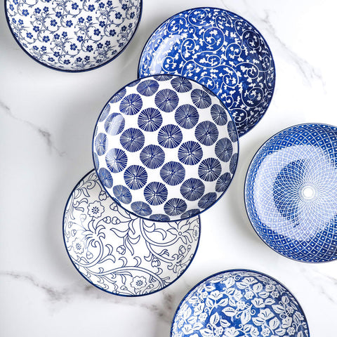 Selamica vintage blue design inspired by blue and white porcelain.