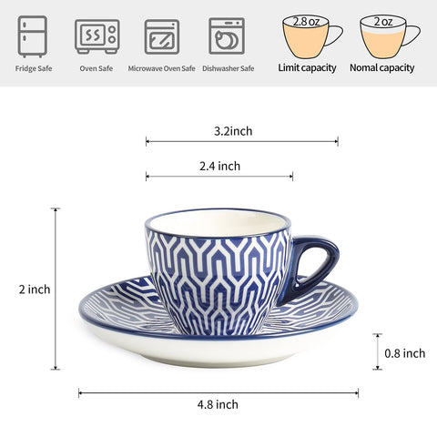 Thick-walled Selamica espresso cup keeps warmth and flavor during sips.