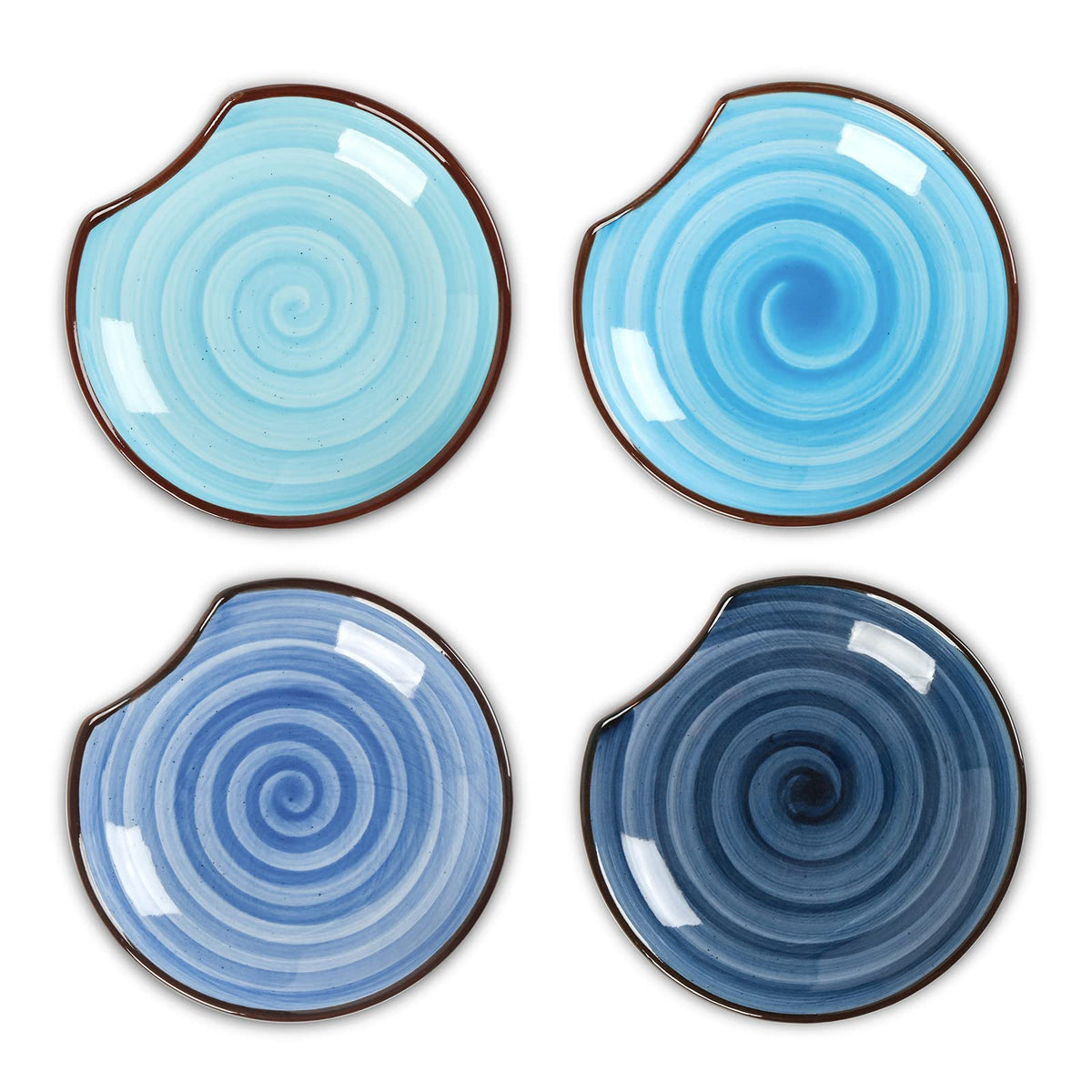 Selamica gradient blue spoon rest set of four adds color while keeping countertops tidy