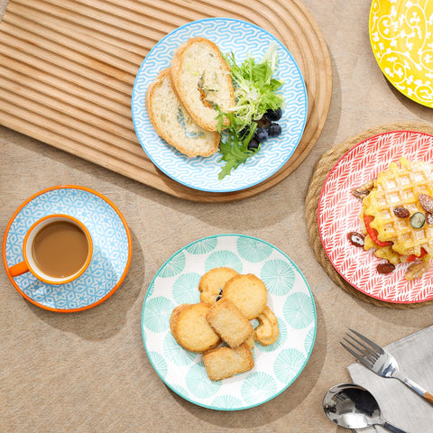Selamica dessert plates set is a stylish housewarming gift idea.