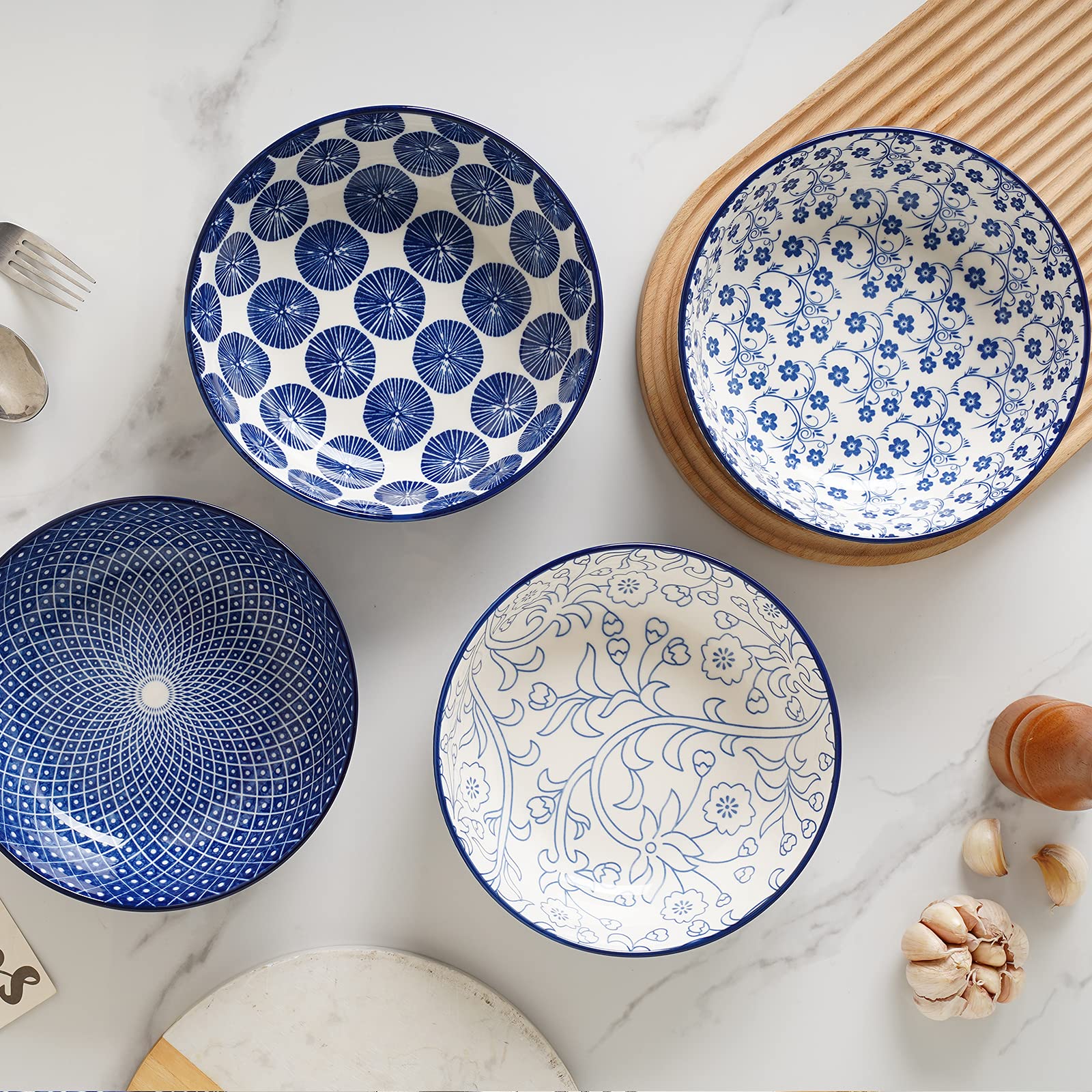 Selamica gift-ready vintage blue bowls, perfect present option for friends and family.
