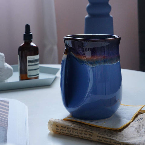 Selamica mug features a novelty glazing pattern for a unique, vibrant look.
