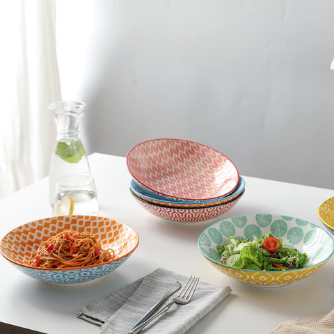 Selamica bowls are stackable for simple storage and quick access.
