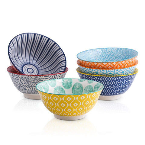 Selamica porcelain ice cream bowls in vibrant colors for daily desserts.