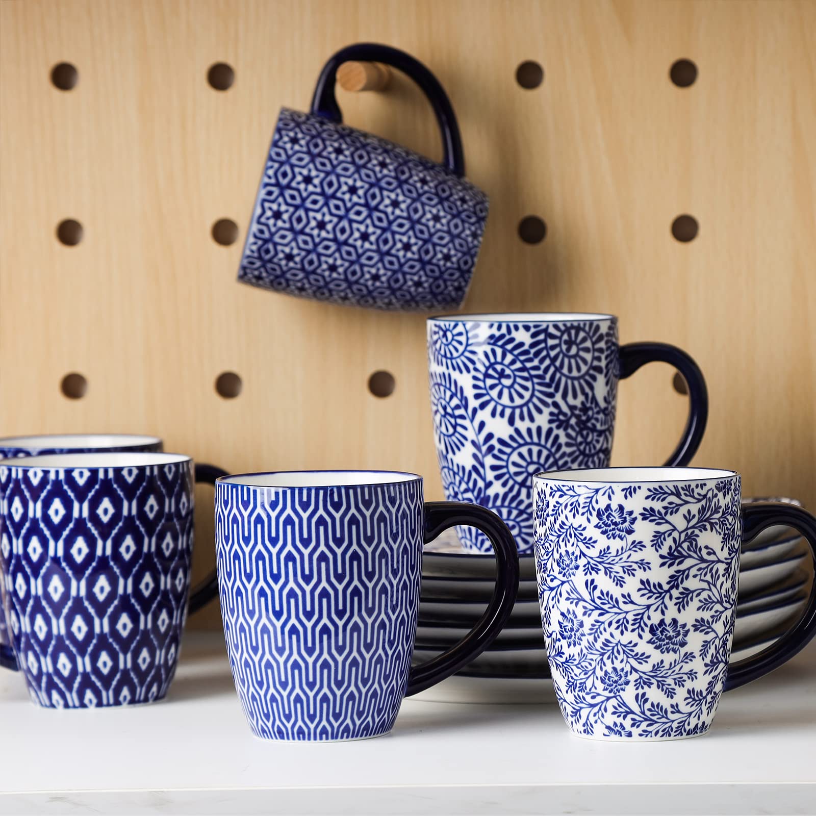 Selamica porcelain mugs microwave safe for quick reheating at home.