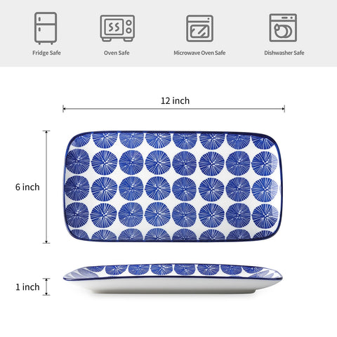 Selamica rectangular dessert platter enhances display and easy serving
